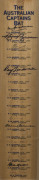THE AUSTRALIAN CAPTAINS BAT: A full-sized bat displaying the original signatures of 19 different Australian Cricket Team captains from Bradman to Taylor. The bat&nbsp;is displayed in a custom-built display box. Height: 96cm. Some signatures are faded; fully le - 2