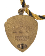 RICHMOND: FOrmer Players & Officials Association membership badge&nbsp;(by K.G.Luke, Melb.) with "60" (for 1960) inserted at the base and "120" stamped on reverse. With original lanyard. - 2