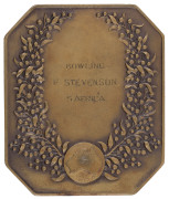 3rd BRITISH EMPIRE GAMES, SYDNEY, AUSTRALIA 1938: Participation Medal, octagonal in bronze, 63 x 75mm, by Stokes or Melbourne; reverse engraved for "F. STEVENSON. BOWLING. S. AFRICA."Stevenson was part of the South African Fours Team. South Africa won the - 2