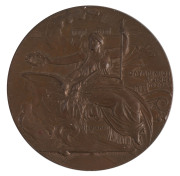 Participation Medal, bronze (by Pittner of Vienna), 50mm, EF, unusually well preserved with sharp edges, beautiful brown colour and lots of original lustre.&nbsp;