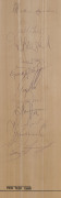 1986 TIED TEST AT MADRAS: Australia v India, full size trophy cricket bat, signed by the Australian Team, 11 signatures including Allan Border, Dean Jones (who scored a legendary double century) & Bruce Reid. With Bruce Reid Collection certificate. This w - 2