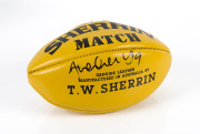 SHANE CRAWFORD, Hawthorn;&nbsp; signed full-sized Sherrin "Match" football (yellow)
