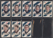 1912-14 SNIDERS & ABRAHAMS: "Australian Footballers", Geelong players from Series G (With Pennant), H (Head in Star) and I (Head in Shield), (17). Mixed condition. - 2