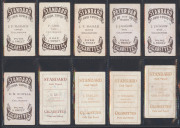 1912-14 SNIDERS & ABRAHAMS: "Australian Footballers", Collingwood players from Series G (With Pennant), H (Head in Star) and I (Head in Shield), (10). Slight duplication; mixed condition. - 2