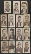 A small range, mainly football related; the best item being an Ellis-Clark "T.FITZMAURICE North Melbourne" card. (27 items). - 2