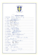 ENGLISH COUNTY TEAM SHEETS & AUTOGRAPH PAGES: 1983 - 92 collection of (27 sheets) comprising Durham 1992, Essex 1983 & 1987, Glamorgan 1983 & 1987, Gloucestershire 1986 & 1986-87, Hampshire 1983 & 1984, Kent 1987 & 1970 signed team photograph, Lancashire - 2