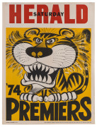 RICHMOND: 1974 original WEG Premiership poster. Very good condition.