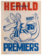 NORTH MELBOURNE: 1975 original WEG Premiership poster. Good condition.