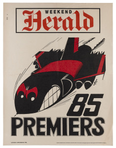 ESSENDON: 1985 original WEG Premiership poster. Very good condition.