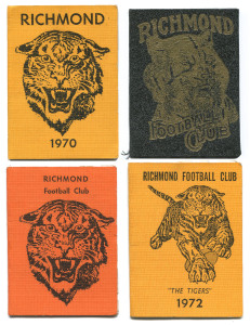 RICHMOND: 1964, 1968, 1970 and 1972 Season's Tickets. (4).