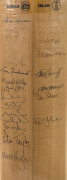 The BICENTENNNIAL&nbsp;TEST MATCH - Jan.29th to Feb.2nd, 1988 at the Sydney Cricket GroundA full-sized Gray-Nicolls bat with the full match report affixed to the front of the blade and signed on the back by the two teams.Over 103,000 attended the match which e - 2