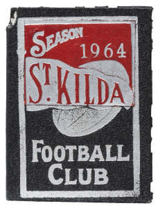 ST. KILDA: 1964 Season's Ticket No.1845. This was the last year at the Junction Oval. St.Kilda finished 6th on the Ladder.