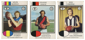1975 SCANLEN'S "FOOTBALLERS: part set + numerous duplicates. (350). Mixed condition.