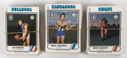 1976 SCANLEN'S "FOOTBALLERS" an incomplete set + many duplicates, (131). Mixed condition.
