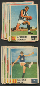 1971 KELLOGG'S "VFL Footballers in Action", 85 x 67mm format, part set No.37-48 complete, (12). G/VG.