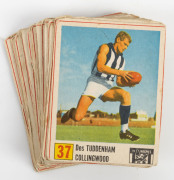 1971 KELLOGG'S "VFL Footballers in Action", 85 x 67mm format, part set No.37-48 complete, in various quantities, (31). Fair/VF.