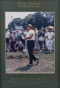 GREAT GOLFERS: Gene Sarazen, Sam Snead, Payne Stewart, Lee Trevino & Tiger Woods, signed action photographs attractively framed, glazed and annotated. All these players have won the U.S.Open at least once, as well as numerous other Championships. (5 items - 5