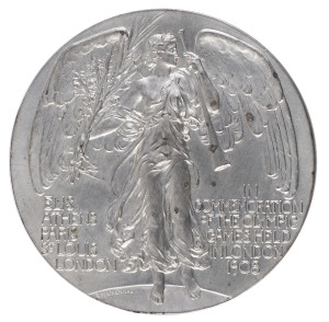 PARTICIPATION MEDAL in pewter (47gms) by Bertram Mackennal; made by Vaughton.