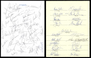 A nice accumulation which includes a Dec.1966 "Wales v Australia" at Cardiff dinner menu; a 1975 Roy Ullyett illustrated menu for the 50th Anniversary Luncheon in honour of The Australia&nbsp;Rugby Union Touring Team (signed by the chairman, Edward Heath); var