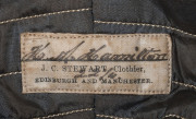 HUGH MONTGOMERIE HAMILTON'S SCOTLAND RUGBY CAP, 1874-75with "J.C. Stewart Clothier" maker's label named in ink to "H.M. Hamilton" with the thistle emblem and dates embossed in silver thread on the front. Superb condition, considering its' age.Provenance: - 2
