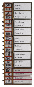 BOOKMAKER'S BOARD: Original Bookmaker's Betting Board, showing odds for 20 horses.