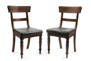 &nbsp;A pair of mahogany spade back dining chairs, circa 1840
