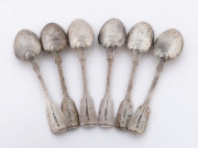 Set of 6 Irish sterling silver spoons by John Smyth of Dublin, 1853 - 2