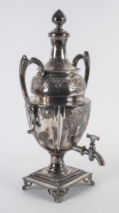 A silver plated samovar, 19th century