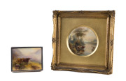 ROYAL WORCESTER Porcelain plaque and sterling silver mounted jewellery box by STINTON, early 20th century