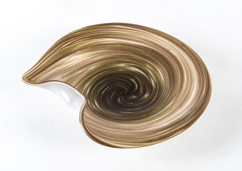 A Murano glass dish, Italian, circa 1960