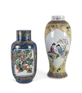 Two Chinese porcelain vases, 19th and 20th century,