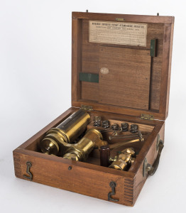 Richards' Improved Patent Steam-Engine Indicator, in original mahogany case, 