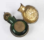 A chorus of angels sterling silver scent bottle with green glass lift out insert, by Henry Matthews, Birmingham, circa 1897, - 2