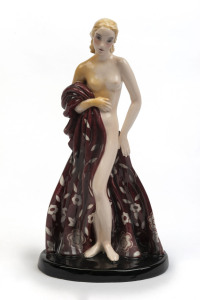 An Austrian Goldscheider Art Deco porcelain statue, circa 1930,