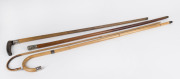 Four assorted walking canes and walking sticks, 19th and 20th century, - 2