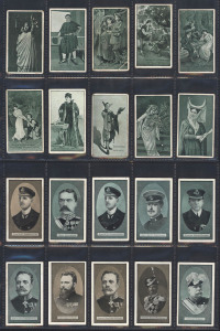 SNIDERS & ABRAHAMS: 1915 Great War Leaders and Warships, part set (37). Mixed condition; mainly fine. Also, Shakespeare Characters issued 1906-11, part set (13). Cat.£255+