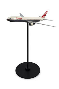 LAUDA AIR (1:45 scale) Boeing 767-300ER, on chrome swivel stand, 136cm long, 122cm wingspan