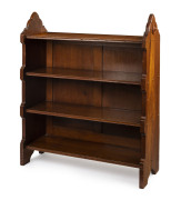 An English Arts and Crafts bookshelf, walnut, late 19th century,