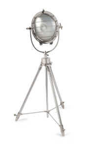 A chrome spotlight floor lamp, 21th century,