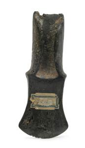 An Etruscan bronze axe, 8th century B.C.