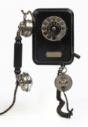 ERICSSON Wall phone with French name plaque, early 20th century,