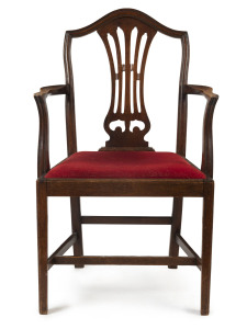 A Georgian mahogany carver chair, late 18th century