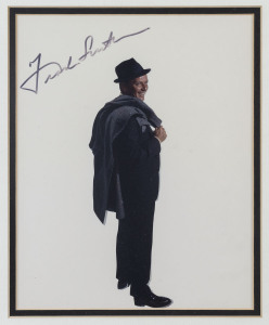 FRANK SINATRA signature on colour photograph, COA included
