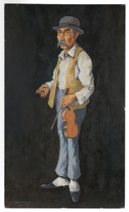 GEORGE HAVRILLAY (1921-2001), group of 4 portraits, oil on board, inscribed verso "George Havrillay 1921-2007"