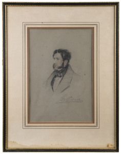 GEORGE DANCE (British, 19th century), portrait of a gentleman, pastel on paper, signed lower right "Geo. Dance",