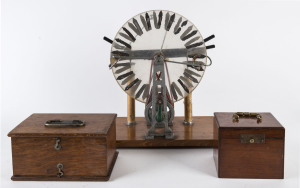 Three electro-generator machines, 19th and 20th century,