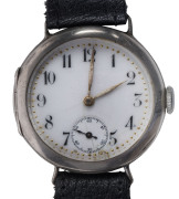 ZENITH Sterling silver cased gents watch, circa 1922,