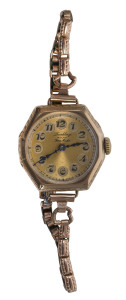 ROLEX Ladies watch in 9ct gold case, circa 1925,