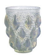 LALIQUE "Rampillion" frost glass vase, circa 1927, ​signed "R. Lalique",