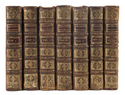 ALLEN, John: "Abr&eacute;g&eacute; de toute La M&eacute;decine pratique ou l&rsquo;on trouve les sentimens des plus habiles m&eacute;decins sur les maladies, sur leur causes, & sur leurs rem&egrave;des : Avec plusieurs observations importantes - 7 volumes - [Paris, 1741.] Original full leather b